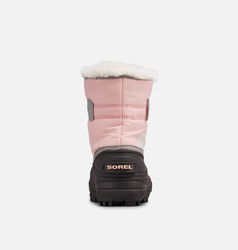 Kids Snow Boots Pink/Black - Sorel Toddler Commander™ - 761358-MAE